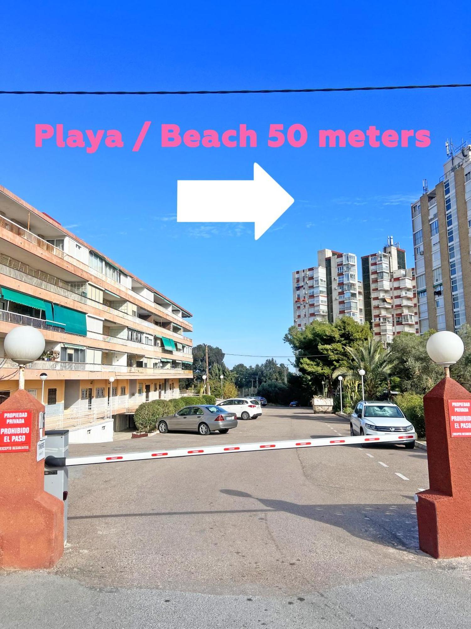 A 100M De La Playa. 2 Hab. A/C Lägenhet Alicante Exteriör bild